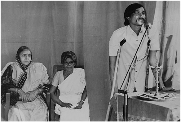 Parbati Giri at a public function. She was known for her work on Leprosy in Western Orissa