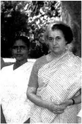 Parbati Giri with Indira Gandhi
